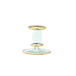 
            
                Load image into Gallery viewer, Sage Green Glass Candle Holder
            
        