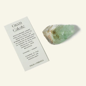 Raw Green Calcite